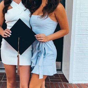 Princess Polly blue tie dress